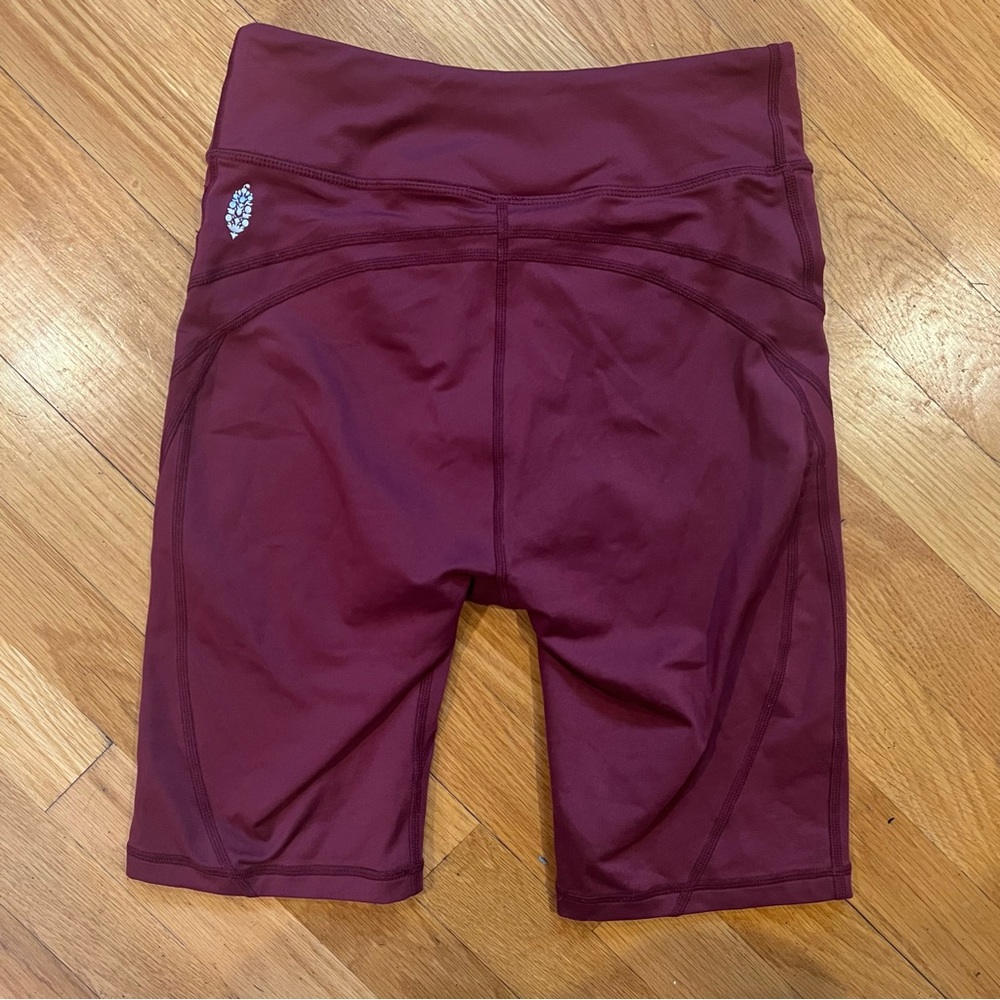 FP Movement Biker Shorts Small - Maroon - Free People